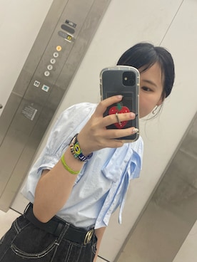「select MOCA（セレクトモカ）のアイテム」を使った、鶴丸さん（骨格ウェーブ・レディース・150cm）の夏コーディネート
