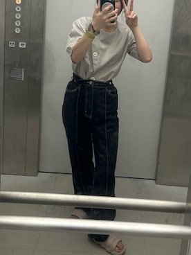 「select MOCA（セレクトモカ）のアイテム」を使った、鶴丸さん（骨格ウェーブ・レディース・150cm）の夏コーディネート