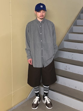「アイテム（パンツ）」を使った、草彅さん（メンズ・165cm・20代）の夏コーディネート