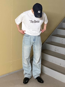 「URBAN RESEARCH DOORS（アーバンリサーチドアーズ）のLIFE STYLE TAILOR　マルチスペックコインローファー（ドレスシューズ）」を使った、草彅さん（メンズ・165cm）の夏コーディネート