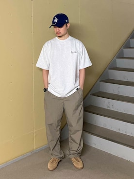 「アイテム（アナログ腕時計）」を使った、草彅さん（メンズ・165cm）の夏コーディネート