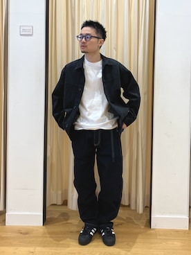 「アイテム（その他アウター）」を使った、草彅さん（メンズ・165cm）の秋コーディネート