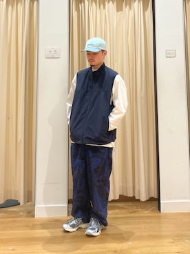 「EKAL（エカル）のアイテム（その他パンツ）」を使った、草彅さん（メンズ・165cm）の夏コーディネート
