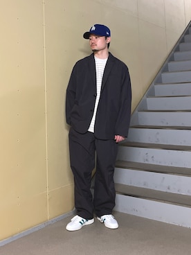 「BURLAP OUTFITTER（バーラップアウトフィッター）のアイテム」を使った、草彅さん（メンズ・165cm）の春コーディネート