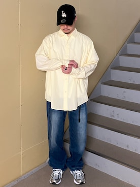「アイテム（パンツ）」を使った、草彅さん（メンズ・165cm・20代）の夏コーディネート