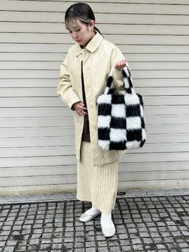 「Ray BEAMS（レイビームス）のアイテム（その他アウター）」を使った、kitagawaさん（レディース・157cm）の秋コーディネート