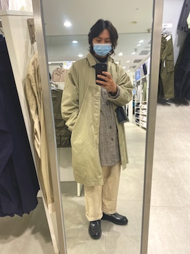 「WEGO（ウィゴー）のアイテム（ダウンジャケット/コート）」を使った、谷　ことみつさん（メンズ・173cm）の冬コーディネート