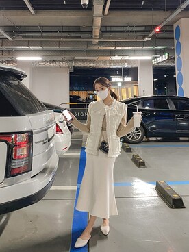 「long skirt」｜maybinsさん（レディース・163cm）の冬コーディネート