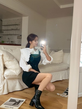 「mini」｜maybinsさん（レディース・163cm）の秋コーディネート