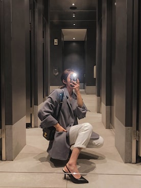 「pants」｜「アイテム（その他）」を使った、maybinsさん（レディース・163cm）の冬コーディネート