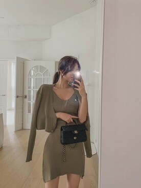 「SET UP」｜「アイテム（その他）」を使った、maybinsさん（レディース・163cm）の秋コーディネート