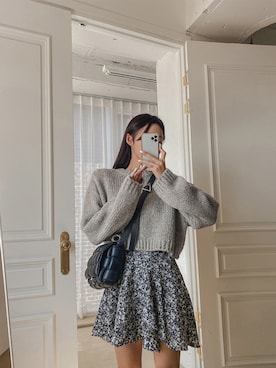 「flower」｜「アイテム（その他）」を使った、maybinsさん（レディース・163cm）の秋コーディネート