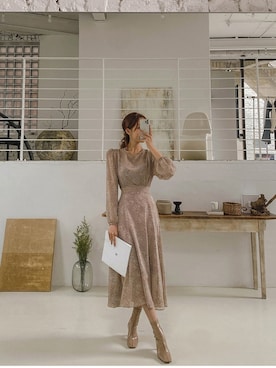 「long onepiece」｜maybinsさん（レディース・163cm）の夏コーディネート