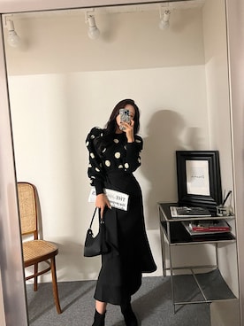 「skirt」｜「アイテム（その他）」を使った、maybinsさん（レディース・163cm）の冬コーディネート