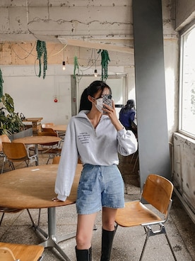 「pants」｜「アイテム（その他）」を使った、maybinsさん（レディース・163cm）の秋コーディネート