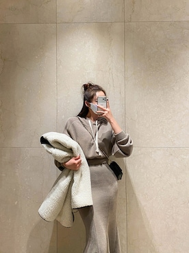 「gray」｜「アイテム（ジャケット/アウター）」を使った、maybinsさん（レディース・163cm）の秋コーディネート