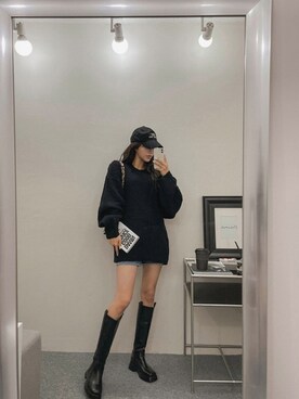 「longboots」｜maybinsさん（レディース・163cm）の秋コーディネート