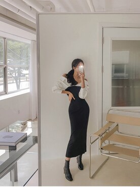 「skirt」｜「アイテム（ワンピース）」を使った、maybinsさん（レディース・163cm）の夏コーディネート