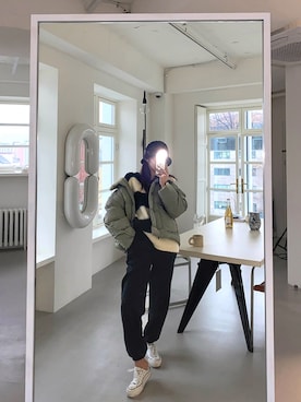 「Down Jacket 」｜maybinsさん（レディース・163cm）の冬コーディネート