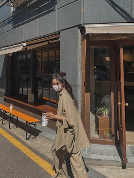 「pants」｜「アイテム（その他）」を使った、maybinsさん（レディース・163cm）の秋コーディネート