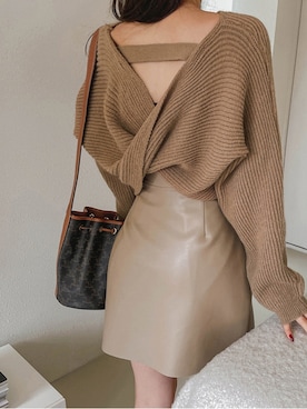 「skirt」｜「アイテム（その他）」を使った、maybinsさん（レディース・163cm）の秋コーディネート
