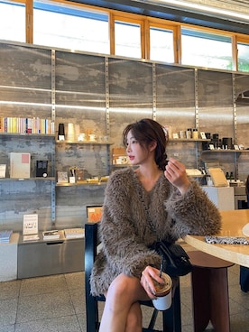 「fur」｜maybinsさん（レディース・163cm）の秋コーディネート