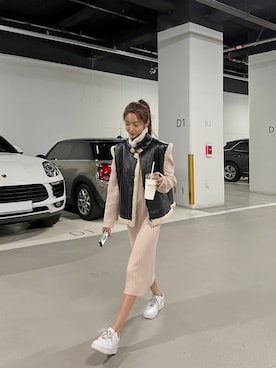 「アイテム（ワンピース、その他）」を使った、maybinsさん（レディース・163cm）の秋コーディネート