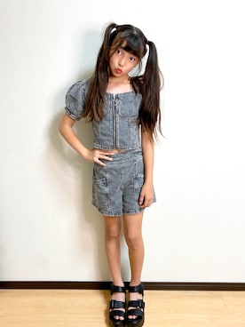 k.k.kさん（キッズ・140cm）の夏コーディネート