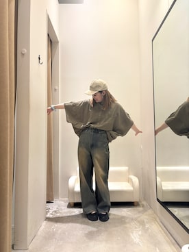 「アイテム（キャップ）」を使った、かじかじさん（レディース・161cm・20代）の夏コーディネート