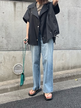 「crie conforto（クリーコンフォルト）のアイテム（ジャケット/アウター）」を使った、Misaoさん（レディース・165cm）の春コーディネート