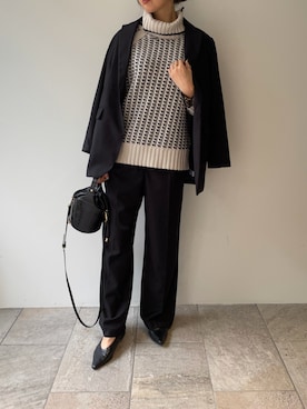 「crie conforto（クリーコンフォルト）のアイテム（ジャケット/アウター）」を使った、Misaoさん（レディース・165cm）の秋コーディネート