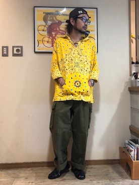 「OAXACA（オアハカ）のアイテム」を使った、UNOさん（メンズ・170cm）の秋コーディネート