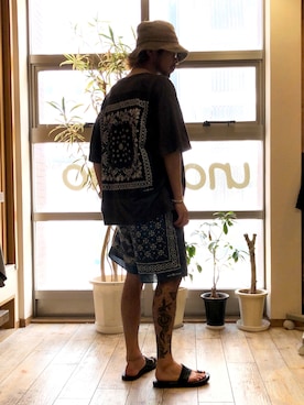 「JILL PLATNER（ジルプラトナー）のアイテム」を使った、UNOさん（メンズ・170cm）の夏コーディネート