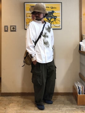 「DOEK（ドゥック）のアイテム」を使った、UNOさん（メンズ・170cm）の夏コーディネート