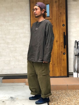 「DOEK（ドゥック）のアイテム」を使った、UNOさん（メンズ・170cm）の秋コーディネート