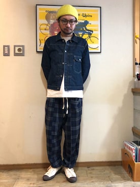 「DOEK（ドゥック）のアイテム」を使った、UNOさん（メンズ・170cm）の秋コーディネート