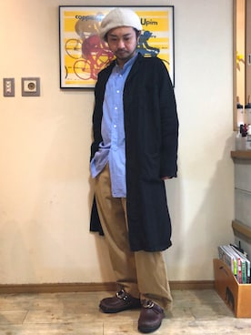 「ARROW MOCCASIN（アローモカシン）のアイテム」を使った、UNOさん（メンズ・170cm）の秋コーディネート