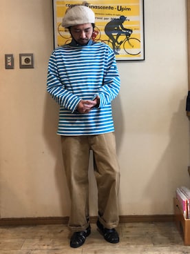 キャスケットを使った バスクシャツ のメンズ人気ファッションコーディネート Wear キャスケットを使った バスクシャツ のメンズ人気ファッションコーディネート Wear