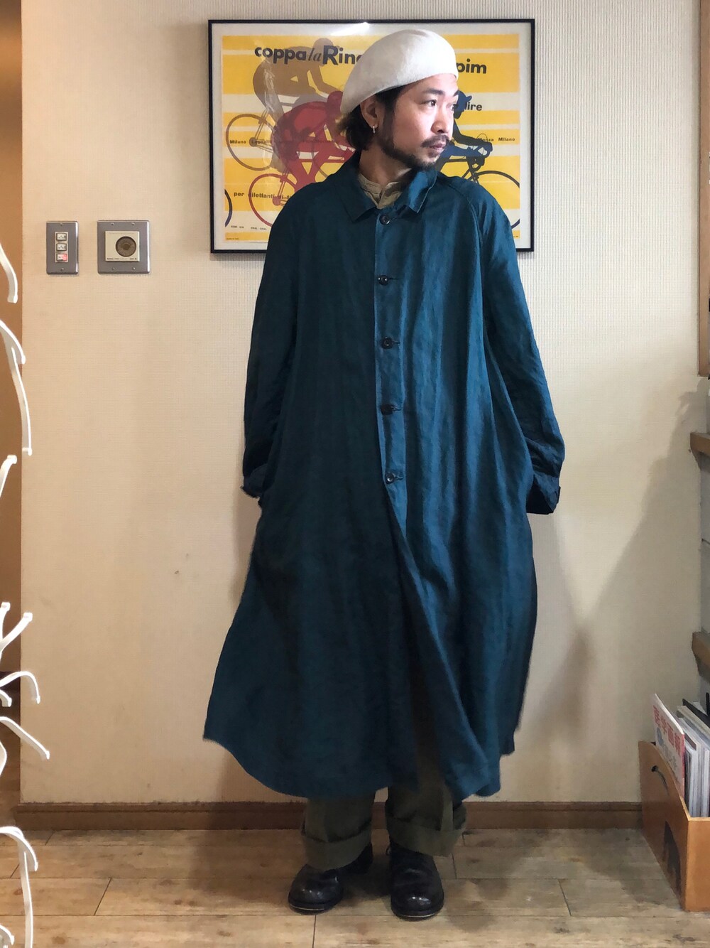 UNO|OUTILのステンカラーコートを使ったコーディネート - WEAR