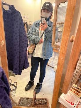 「SHAGGIE（シャギー）のアイテム（ジャケット/アウター）」を使った、nacchanさん（レディース・156cm）の冬コーディネート