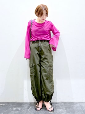 「アイテム（その他トップス）」を使った、rikaさん（レディース・161cm・20代）の春コーディネート