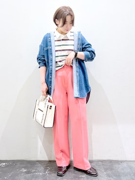 rikaさん（レディース・161cm）の春コーディネート