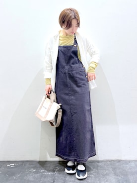「BAYFLOW(BAYFLOW)」｜「アイテム（ワンピース/ドレス）」を使った、rikaさん（レディース・161cm）の春コーディネート