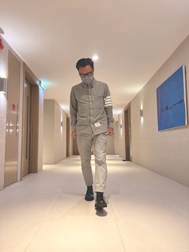 「COMMON PROJECTS（コモンプロジェクト）のアイテム」を使った、polozaiさん（メンズ・164cm）の春コーディネート