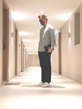 「off white（オフホワイト）のアイテム（バッグ）」を使った、polozaiさん（メンズ・164cm）の秋コーディネート