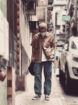 「pants」｜「アイテム（帽子）」を使った、polozaiさん（メンズ・164cm）の秋コーディネート