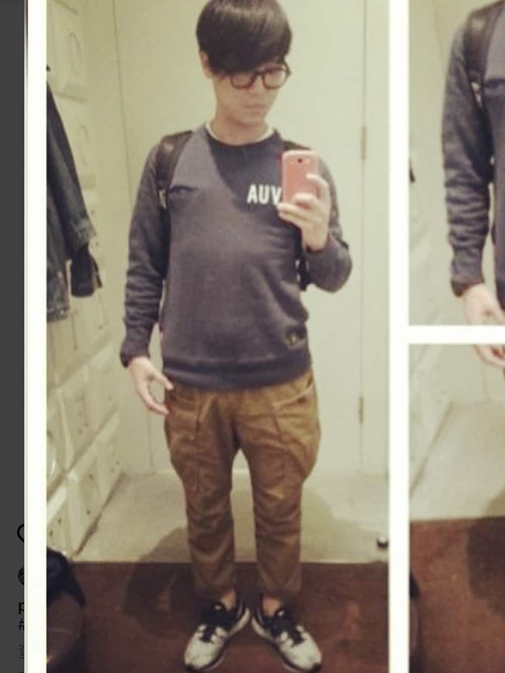 「wtaps、wtvua、nonnative、Nike flyknit」｜「WTAPSのアイテム（トップス、ブルー系）」を使った、polozaiさん（メンズ・164cm）の秋コーディネートの1枚目の写真