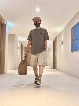 「VISVIM（ビズビム）のアイテム（帽子）」を使った、polozaiさん（メンズ・164cm）の春コーディネート