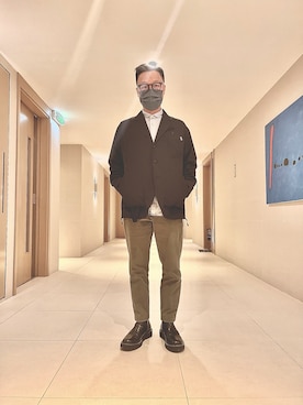 「NEIL BARRETT（ニールバレット）のアイテム（シューズ）」を使った、polozaiさん（メンズ・164cm）の春コーディネート
