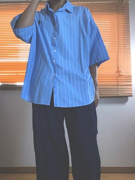 「U.S. POLO ASSN.（ユーエスポロアッスン）のアイテム（シャツ/ブラウス）」を使った、かねちさん（メンズ・178cm）の秋コーディネート